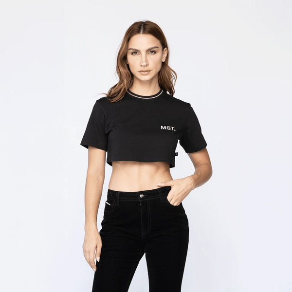 1060041224030134 ELDEN CROP TOP OVERSIZE MST BLACK