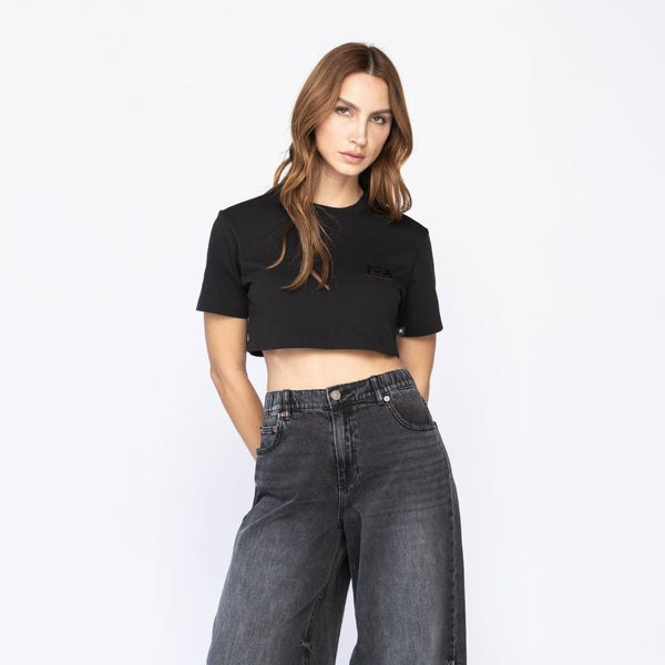 1060041224070134 GATERLEN CROP TOP OVERSIZE MST BLACK