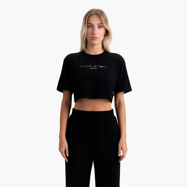 INVICTA CROP TOP OVERSIZE MST BLACK